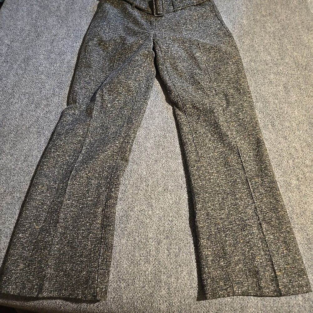 George Dress Pants Womens Size 10 Gray With Belt Pockets Straight Leg Career